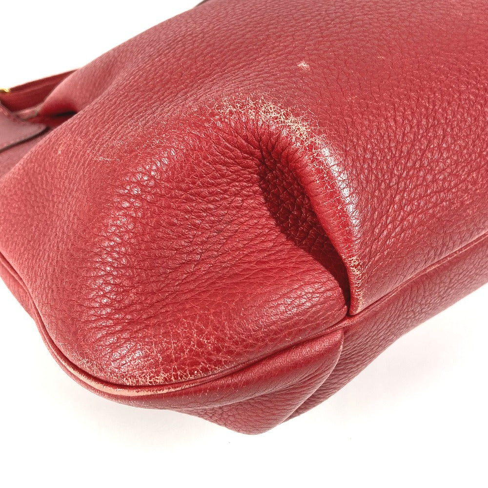 HERMES ヴィンテージ ロデオ ドゥ ロデオドゥ カバン 斜め掛け ポシェット ショルダーバッグ レザー ユニセックス レッド