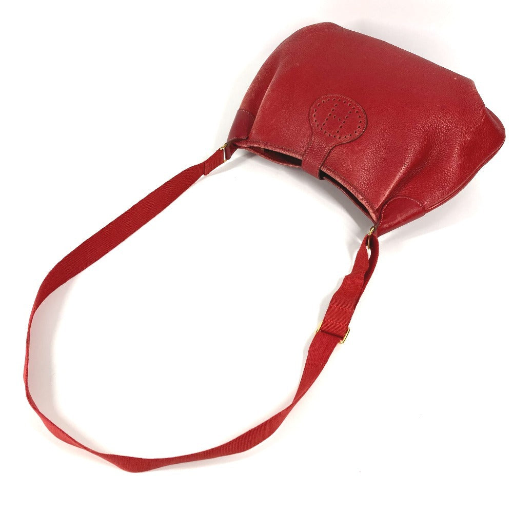 HERMES ヴィンテージ ロデオ ドゥ ロデオドゥ カバン 斜め掛け ポシェット ショルダーバッグ レザー ユニセックス レッド