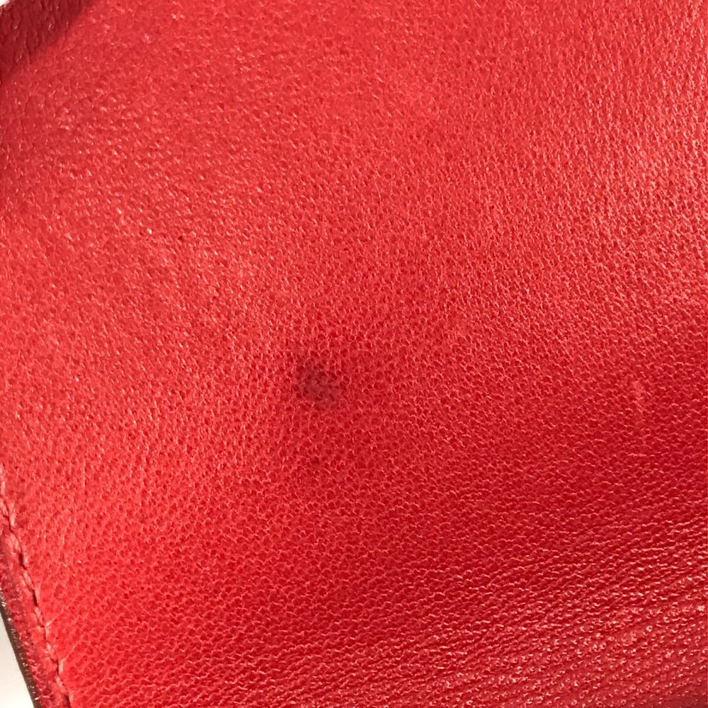 HERMES Hロゴ アメリー カバン ポシェット 斜め掛け フラップ ショルダーバッグ レザー ユニセックス レッド