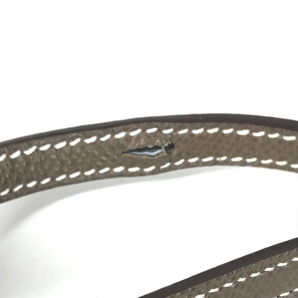 HERMES バッグ 《プティット・コース》 カバン 斜め掛け 肩掛け ショルダーバッグ エプソン ユニセックス エトゥープ グレー
