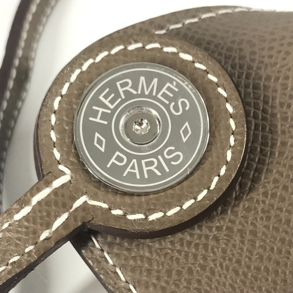 HERMES バッグ 《プティット・コース》 カバン 斜め掛け 肩掛け ショルダーバッグ エプソン ユニセックス エトゥープ グレー