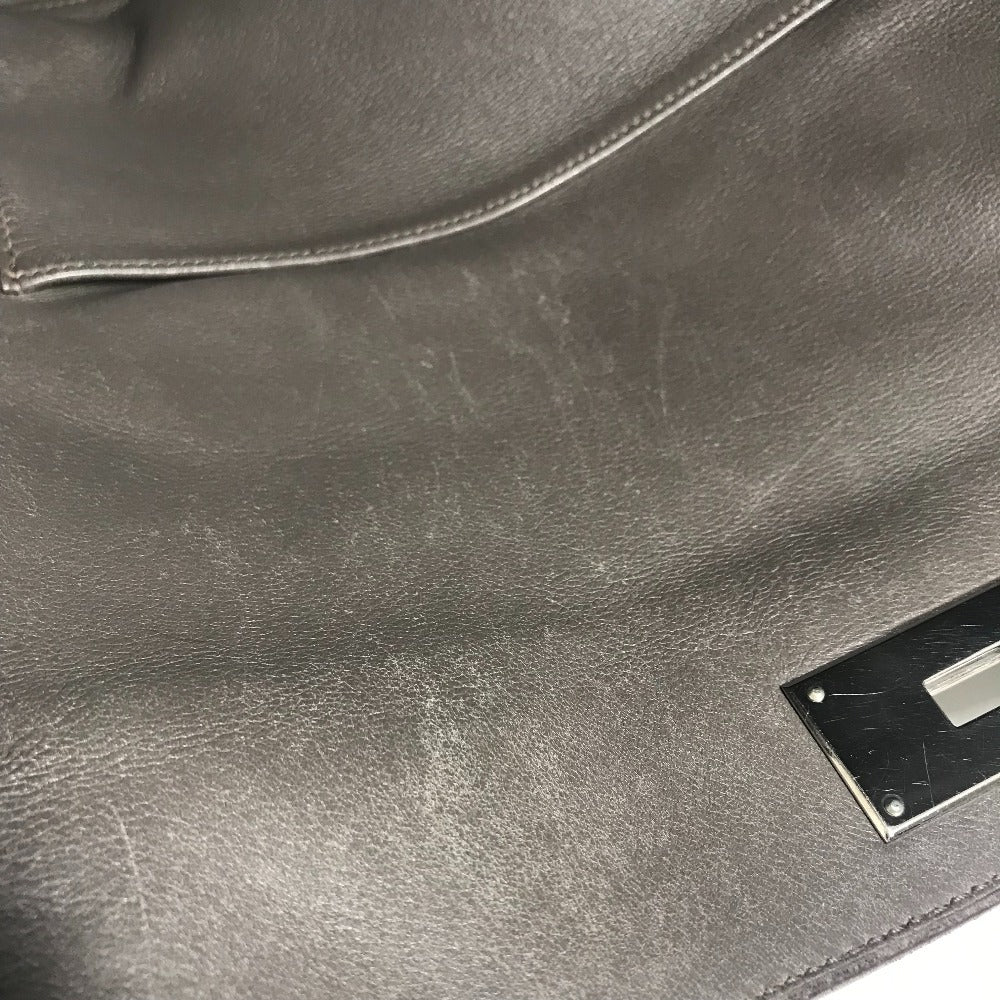 HERMES ツールボックス 26 ツールボックス26 カバン 斜め掛け 肩掛け 2WAYバッグ ハンドバッグ ショルダーバッグ レザー ユニセックス エタン グレー