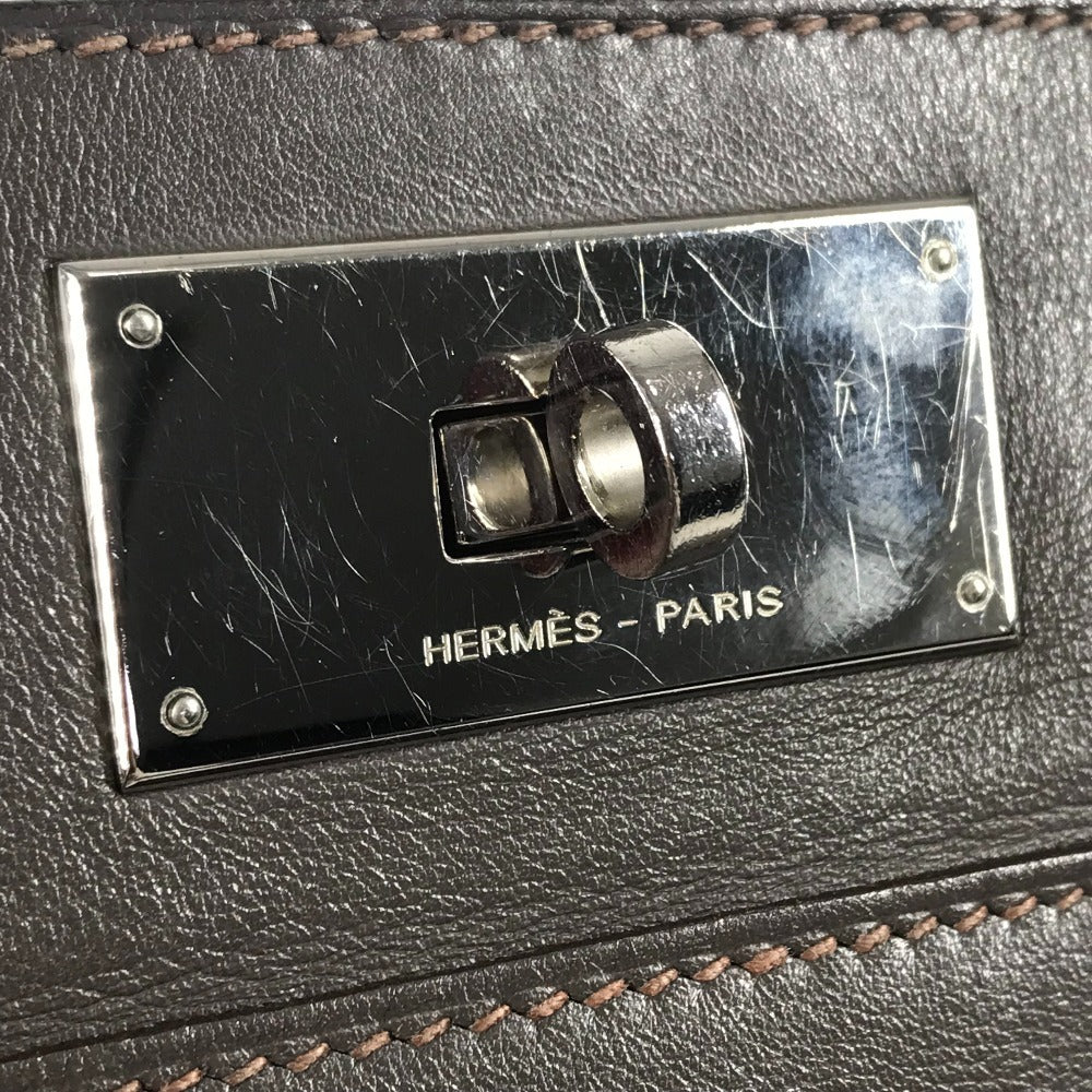 HERMES ツールボックス 26 ツールボックス26 カバン 斜め掛け 肩掛け 2WAYバッグ ハンドバッグ ショルダーバッグ レザー ユニセックス エタン グレー