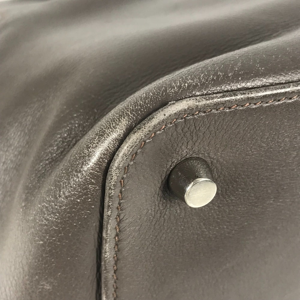 HERMES ツールボックス 26 ツールボックス26 カバン 斜め掛け 肩掛け 2WAYバッグ ハンドバッグ ショルダーバッグ レザー ユニセックス エタン グレー