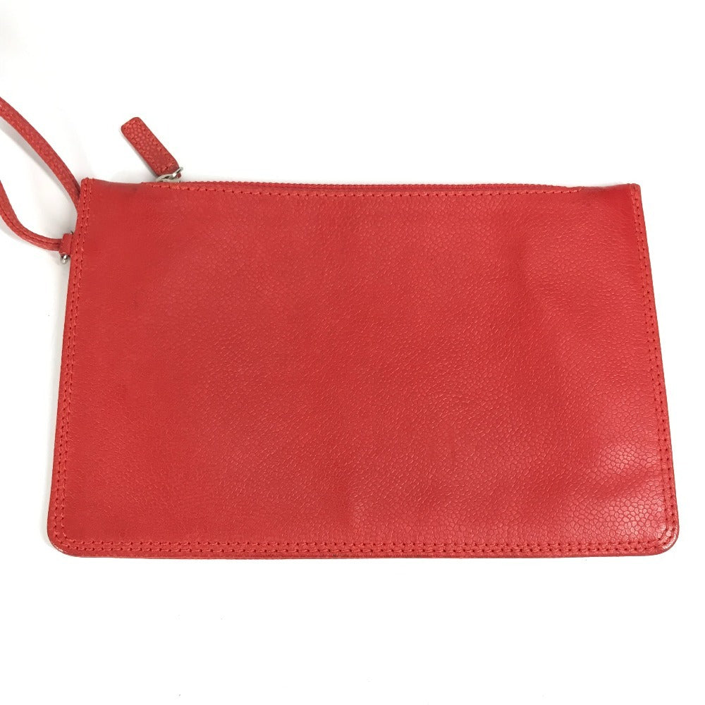 CHANEL Wチェーン チェーンバッグ ポーチ付き CC ココマーク ロゴ フラワー カバン トートバッグ 肩掛け ショルダーバッグ レザー レディース レッド