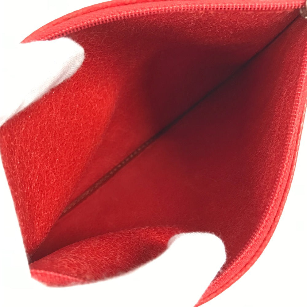 CHANEL Wチェーン チェーンバッグ ポーチ付き CC ココマーク ロゴ フラワー カバン トートバッグ 肩掛け ショルダーバッグ レザー レディース レッド