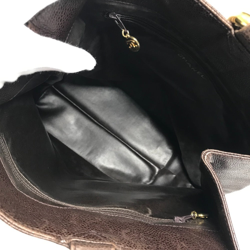 CHANEL ヴィンテージ CC ココマーク ロゴ カバン 肩掛け ワンショルダーバッグ ショルダーバッグ キャビアスキン レディース ブルー