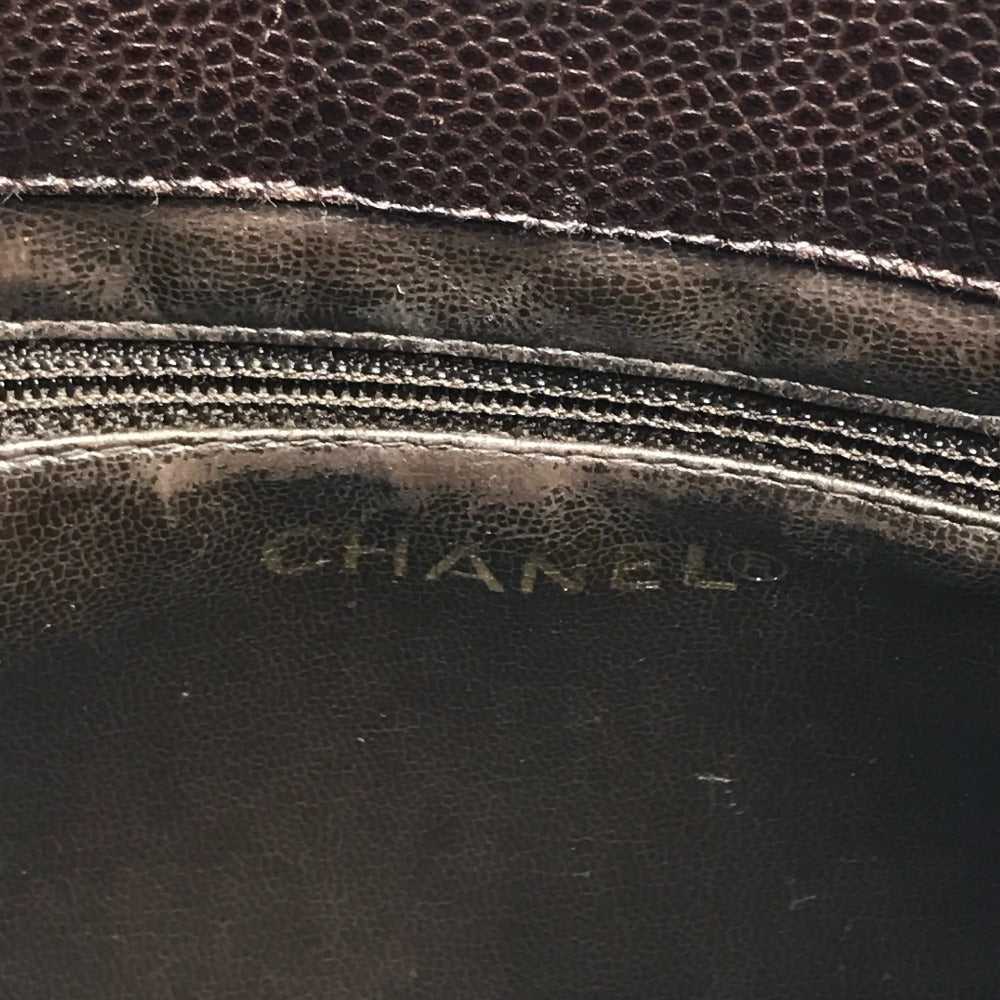CHANEL ヴィンテージ CC ココマーク ロゴ カバン 肩掛け ワンショルダーバッグ ショルダーバッグ キャビアスキン レディース ブルー