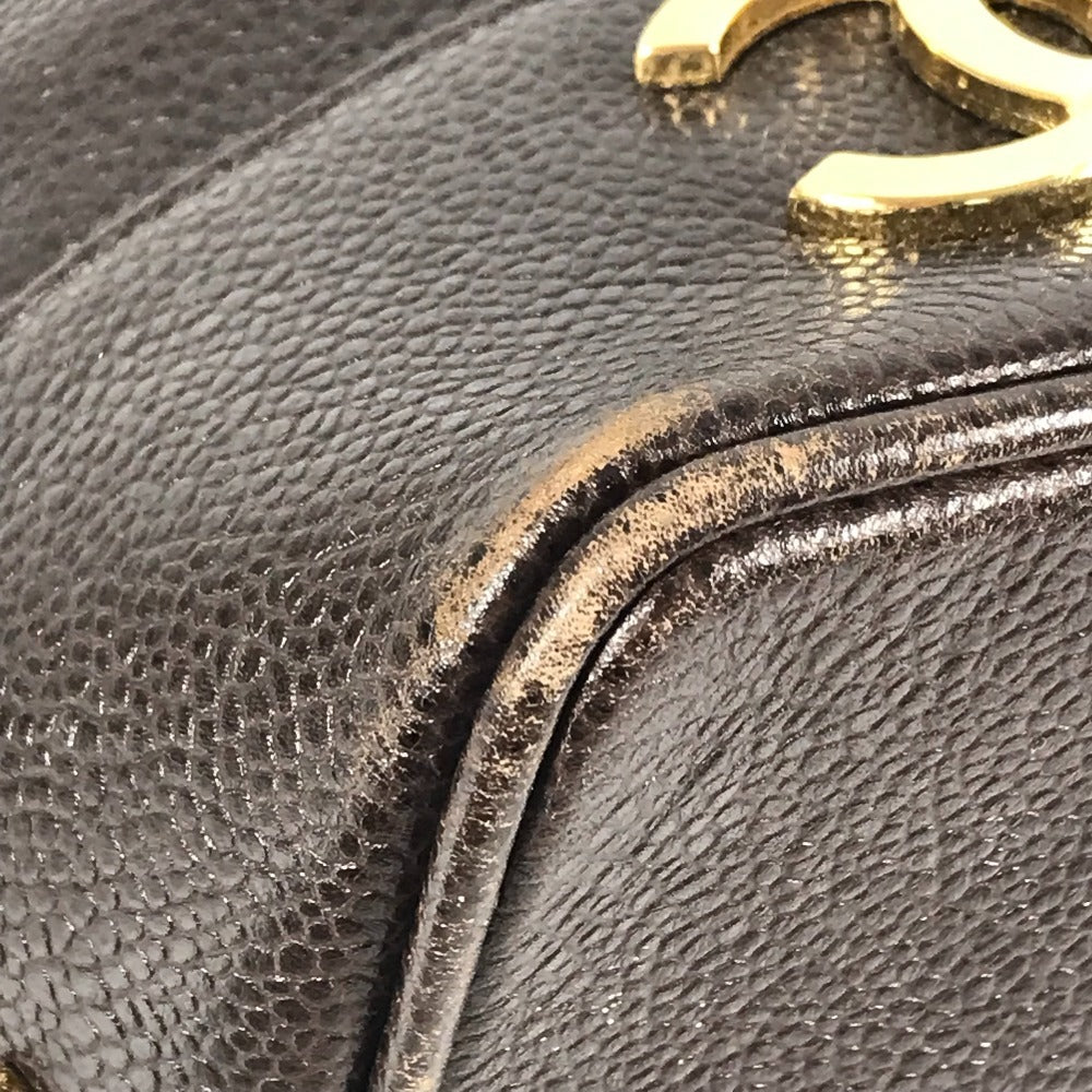 CHANEL ヴィンテージ CC ココマーク ロゴ カバン 肩掛け ワンショルダーバッグ ショルダーバッグ キャビアスキン レディース ブルー