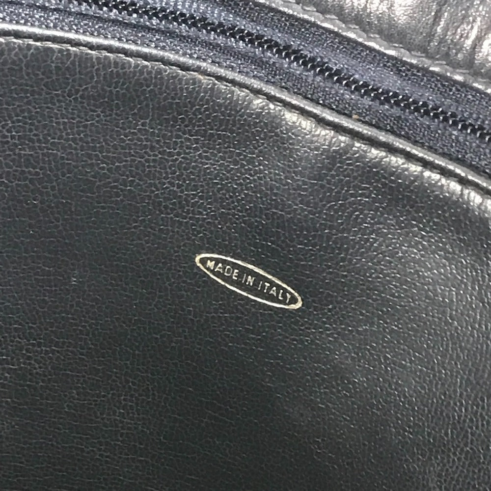 CHANEL ヴィンテージ CC ココマーク ロゴ マトラッセ キルティング カバン 肩掛け チェーンバッグ トートバッグ ショルダーバッグ ラムスキン レディース ネイビー