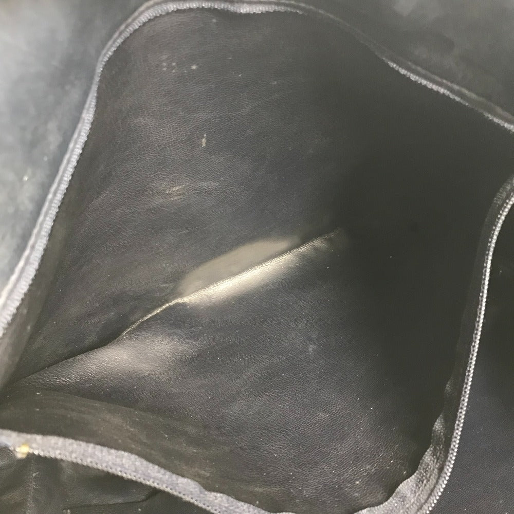 CHANEL ヴィンテージ CC ココマーク ロゴ マトラッセ キルティング カバン 肩掛け チェーンバッグ トートバッグ ショルダーバッグ ラムスキン レディース ネイビー