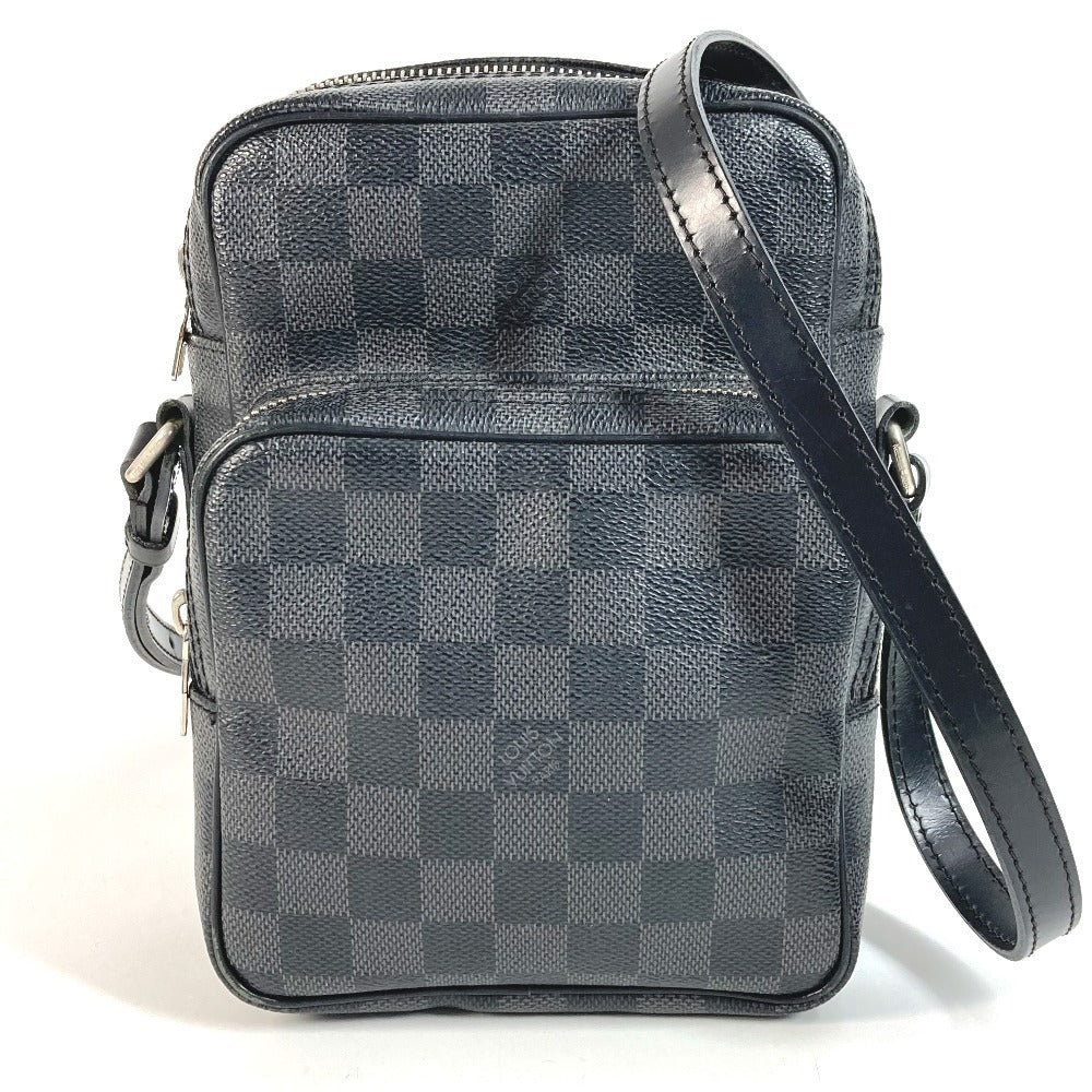 LOUIS VUITTON N41446 ダミエグラフィット レム カバン 斜め掛け ポシェット ショルダーバッグ ダミエグラフィットキャンバス レディース ブラック