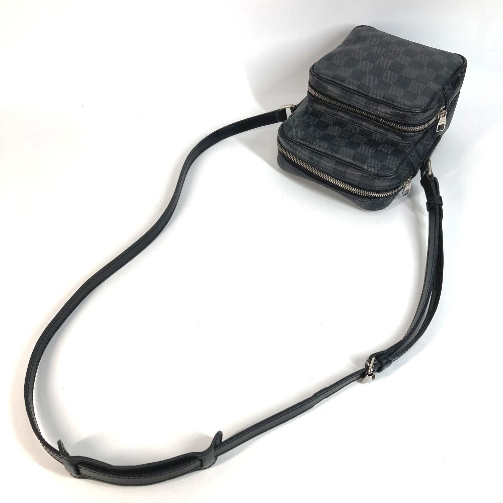 LOUIS VUITTON N41446 ダミエグラフィット レム カバン 斜め掛け ポシェット ショルダーバッグ ダミエグラフィットキャンバス レディース ブラック