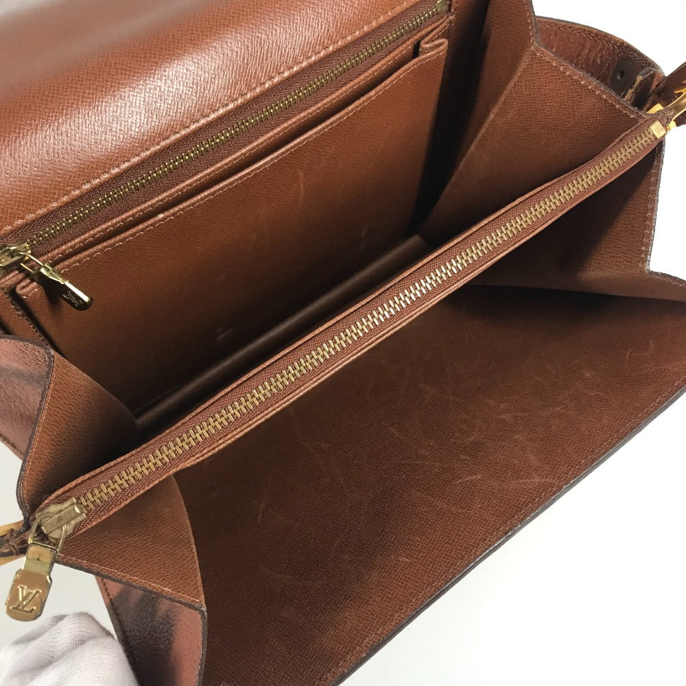 LOUIS VUITTON M51412 モノグラム ロンポアン　 カバン ポシェット フラップ ヴィンテージ ショルダーバッグ モノグラムキャンバス ユニセックス ブラウン