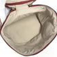 HERMES Two-Tone Intercity Box Makeup Case, Handbag, Leather/Coated Canvas, Red