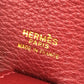 HERMES バイカラー インターシティ BOX メイクボックス 化粧 ハンドバッグ レザー/コーティングキャンバス レディース レッド
