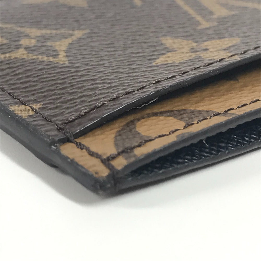 LOUIS VUITTON M69161 モノグラムリバース ポルト カルト･サーンプル 名刺入れ パスケース カードケース モノグラムリバースキャンバス ユニセックス ブラウン