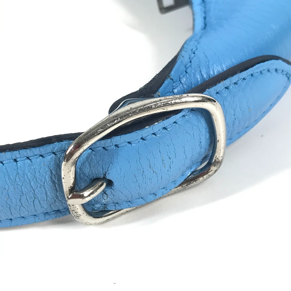 HERMES トリム31 トリム 31 カバン トートバッグ 肩掛け ショルダーバッグ レザー ユニセックス ブルー