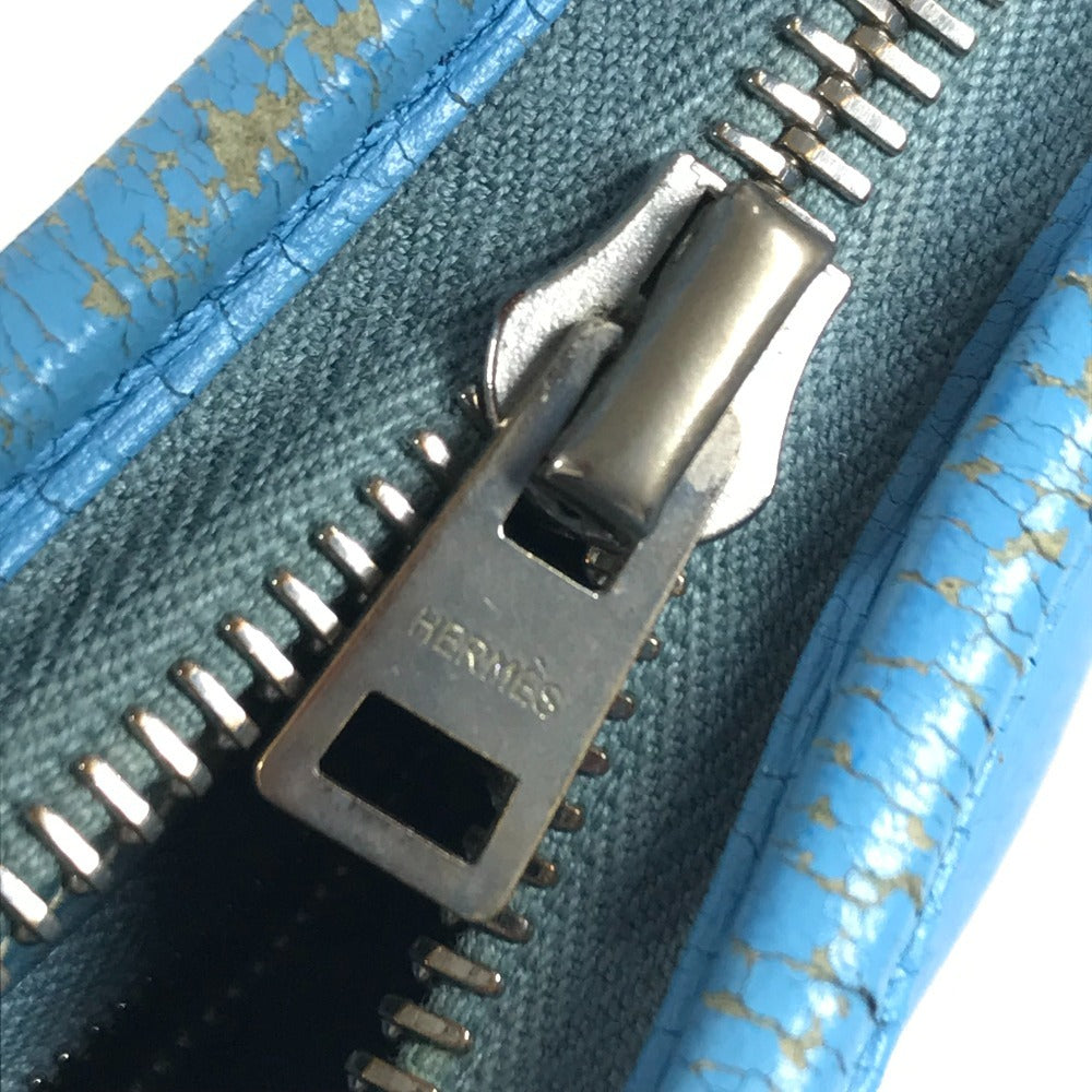 HERMES トリム31 トリム 31 カバン トートバッグ 肩掛け ショルダーバッグ レザー ユニセックス ブルー