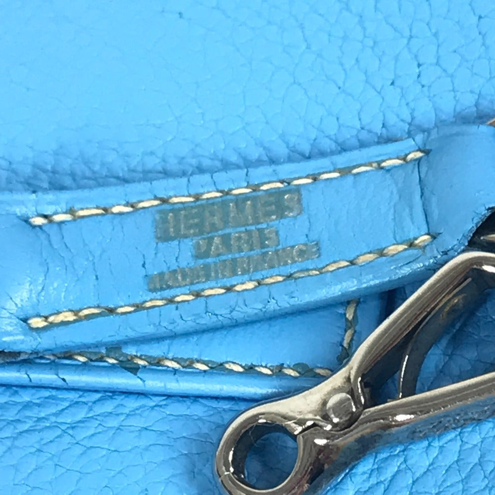 HERMES トリム31 トリム 31 カバン トートバッグ 肩掛け ショルダーバッグ レザー ユニセックス ブルー