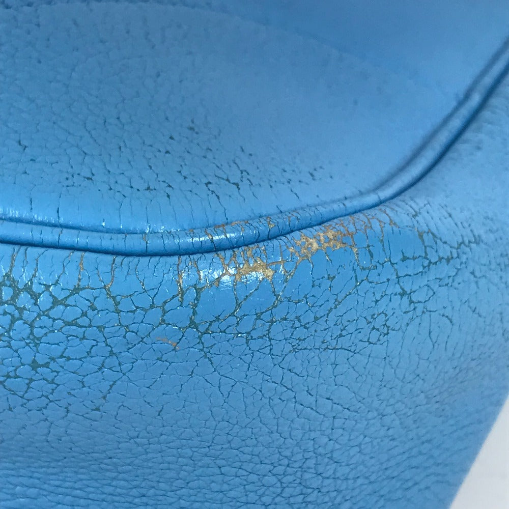 HERMES トリム31 トリム 31 カバン トートバッグ 肩掛け ショルダーバッグ レザー ユニセックス ブルー