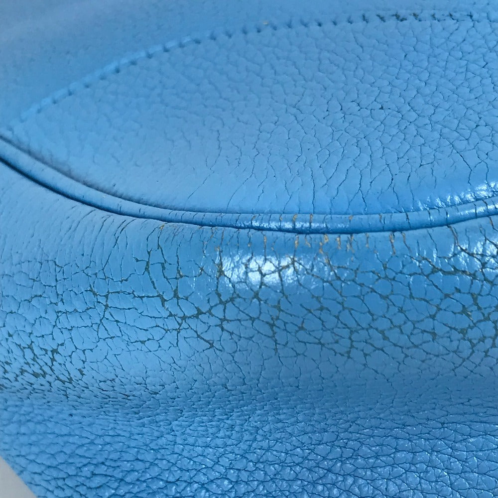 HERMES トリム31 トリム 31 カバン トートバッグ 肩掛け ショルダーバッグ レザー ユニセックス ブルー