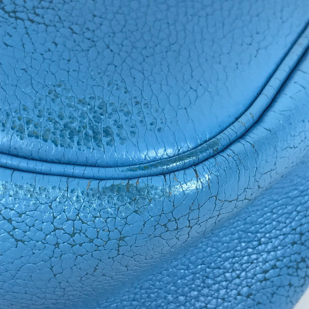 HERMES トリム31 トリム 31 カバン トートバッグ 肩掛け ショルダーバッグ レザー ユニセックス ブルー