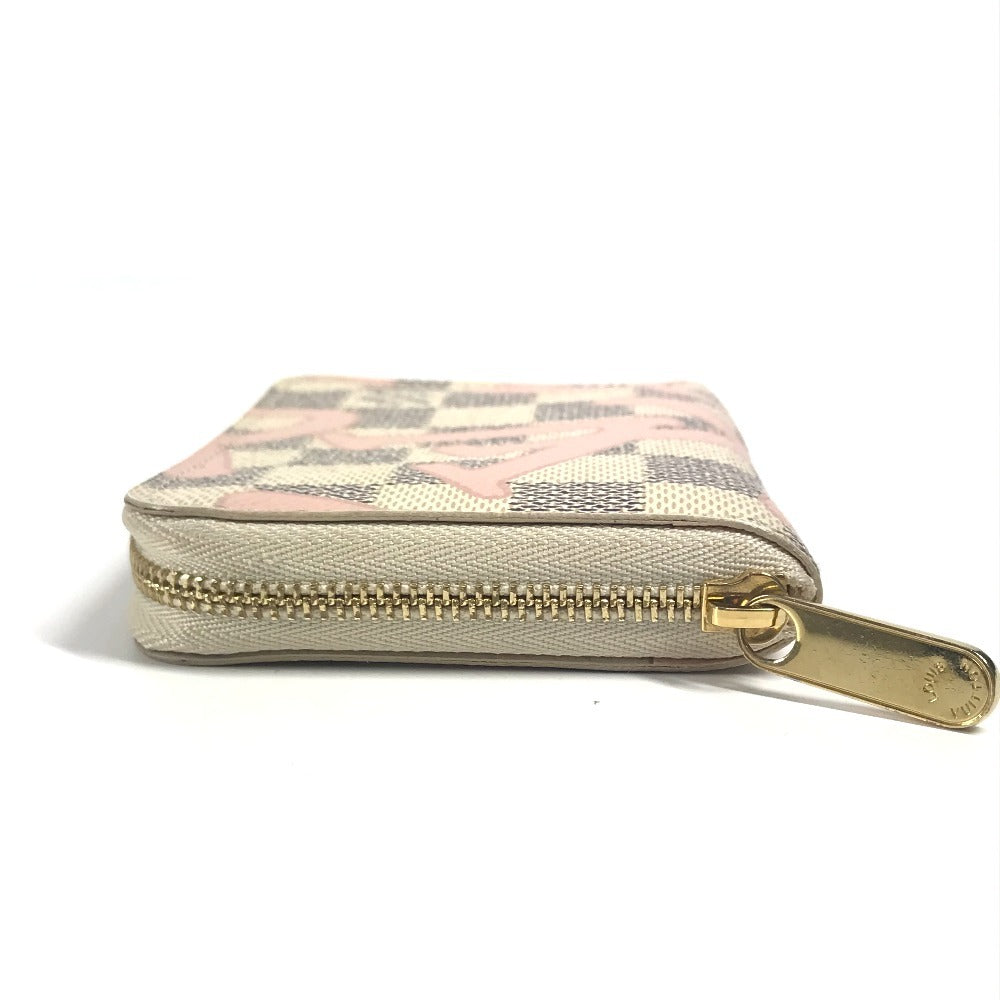 LOUIS VUITTON N60098 ダミエアズール タヒチ ジッピーコインパース 財布 小銭入れ ラウンドファスナー コインケース ダミエアズールキャンバス ユニセックス ホワイト