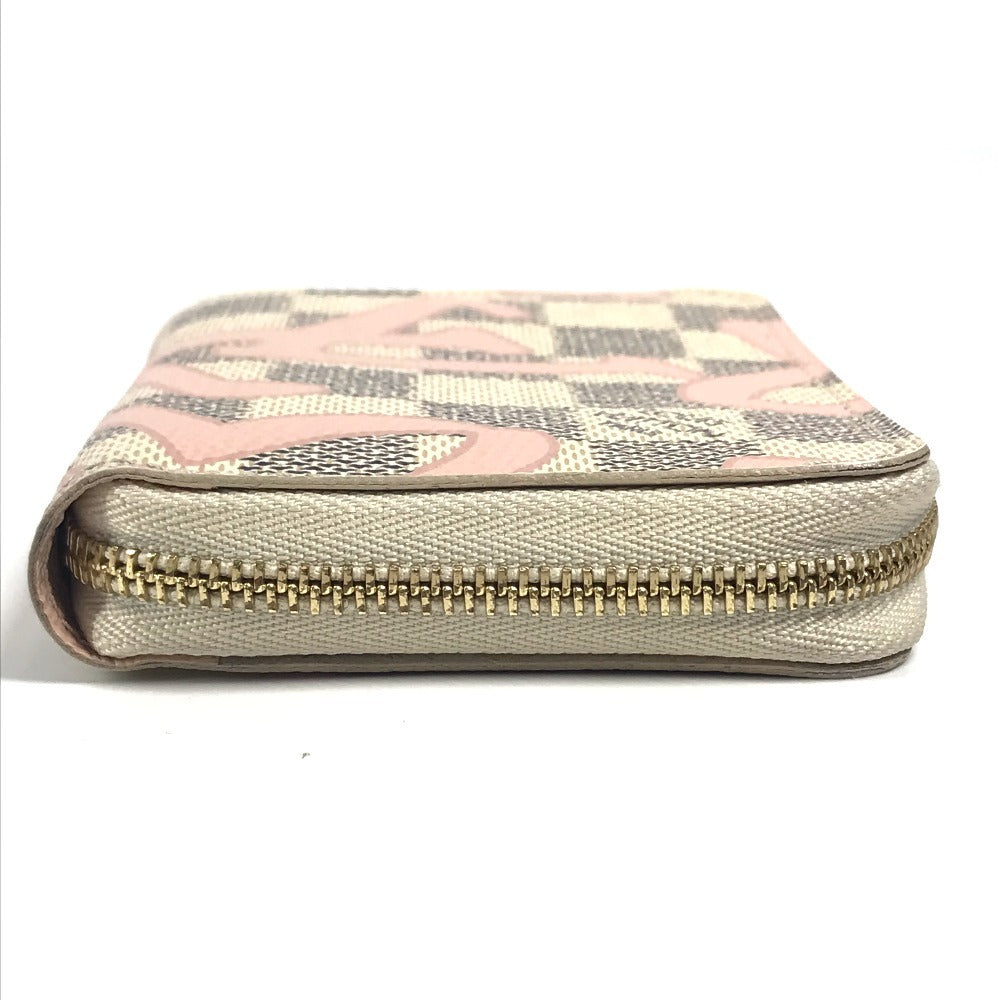 LOUIS VUITTON N60098 ダミエアズール タヒチ ジッピーコインパース 財布 小銭入れ ラウンドファスナー コインケース ダミエアズールキャンバス ユニセックス ホワイト