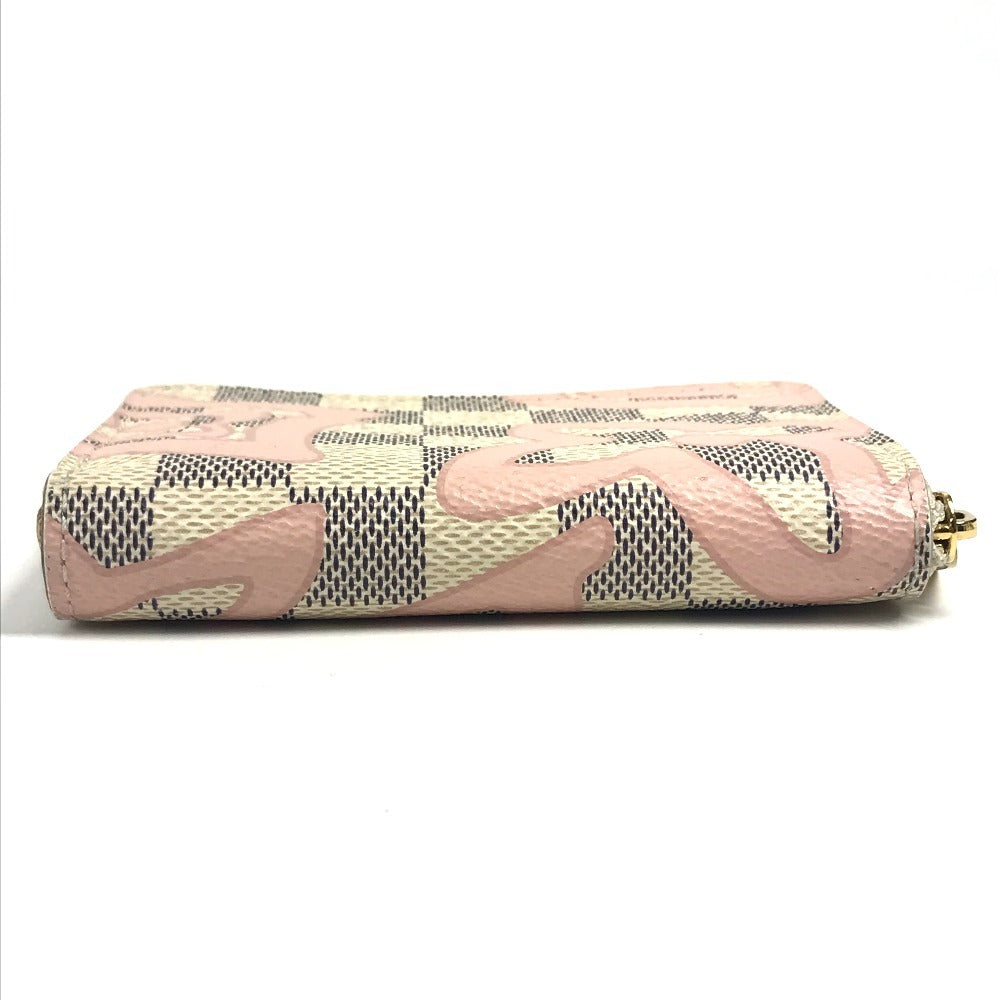 LOUIS VUITTON N60098 ダミエアズール タヒチ ジッピーコインパース 財布 小銭入れ ラウンドファスナー コインケース ダミエアズールキャンバス ユニセックス ホワイト