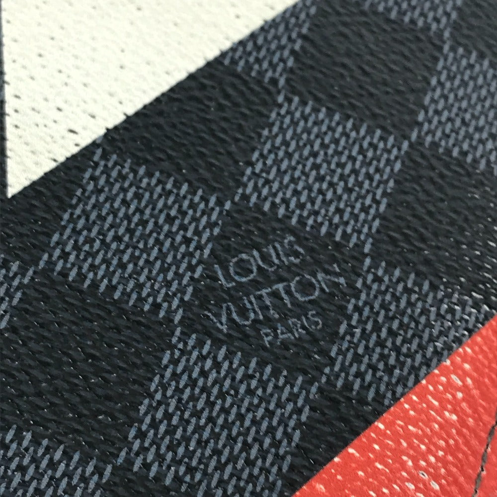 LOUIS VUITTON N41593 ダミエコバルト アメリカズカップ 2017 ポルトフォイユ ブラザ 2つ折り ロングウォレット 長財布 ダミエコバルトキャンバス ユニセックス ネイビー