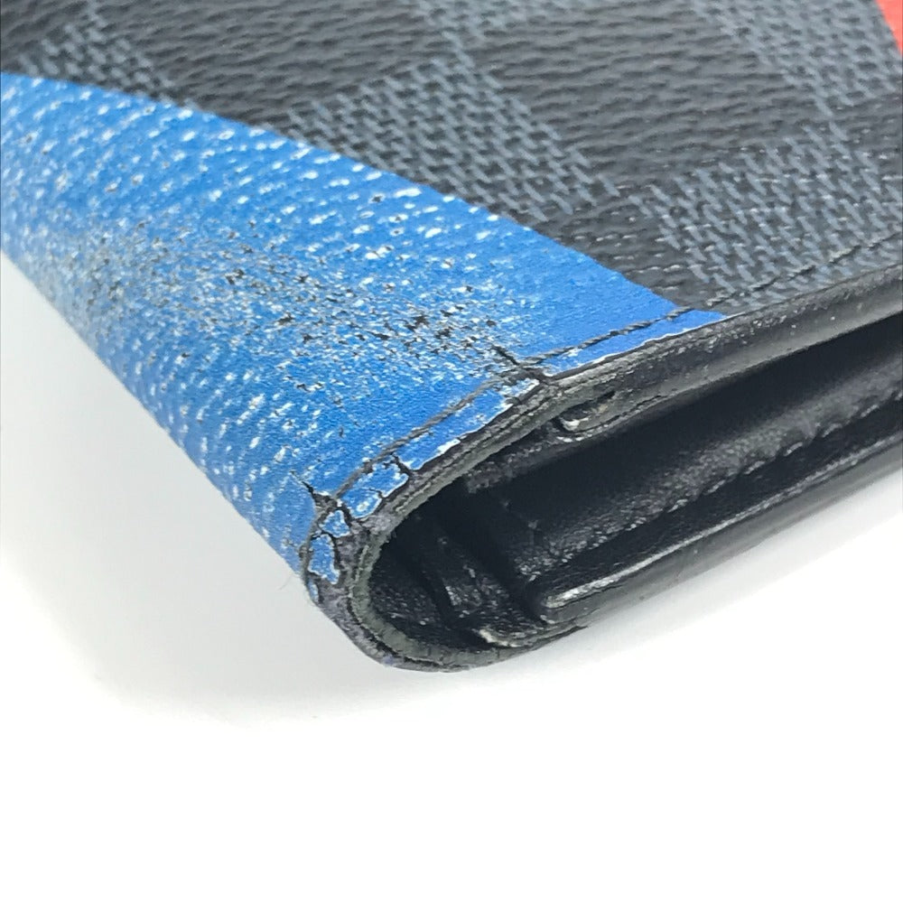 LOUIS VUITTON N41593 ダミエコバルト アメリカズカップ 2017 ポルトフォイユ ブラザ 2つ折り ロングウォレット 長財布 ダミエコバルトキャンバス ユニセックス ネイビー