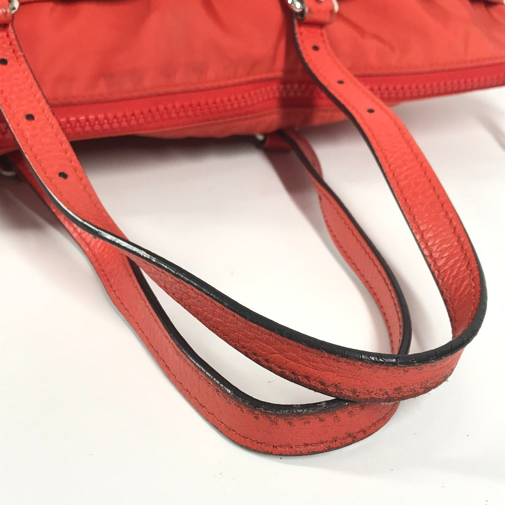 GUCCI 387067 GG ロゴ カバン トートバッグ ハンドバッグ 肩掛け ショルダーバッグ ナイロン ユニセックス オレンジ