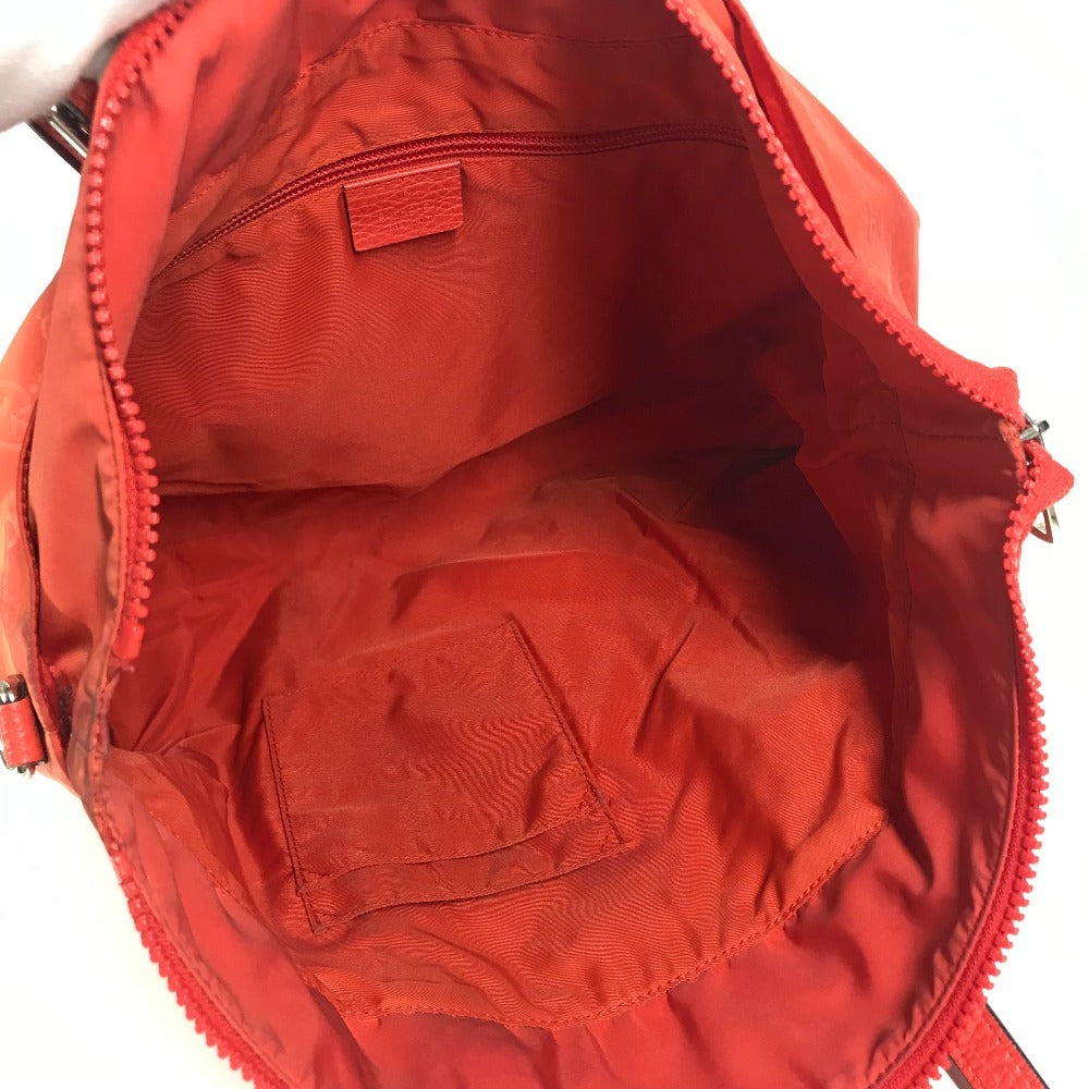 GUCCI 387067 GG ロゴ カバン トートバッグ ハンドバッグ 肩掛け ショルダーバッグ ナイロン ユニセックス オレンジ