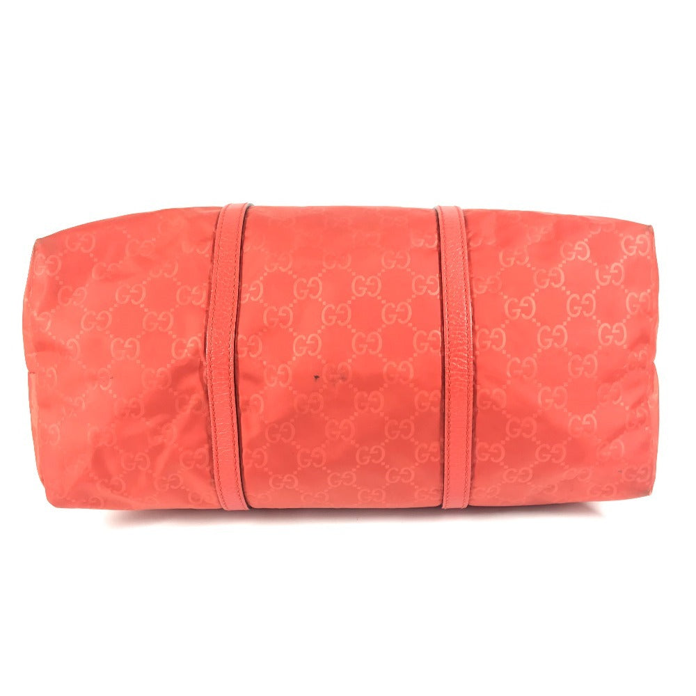 GUCCI 387067 GG ロゴ カバン トートバッグ ハンドバッグ 肩掛け ショルダーバッグ ナイロン ユニセックス オレンジ