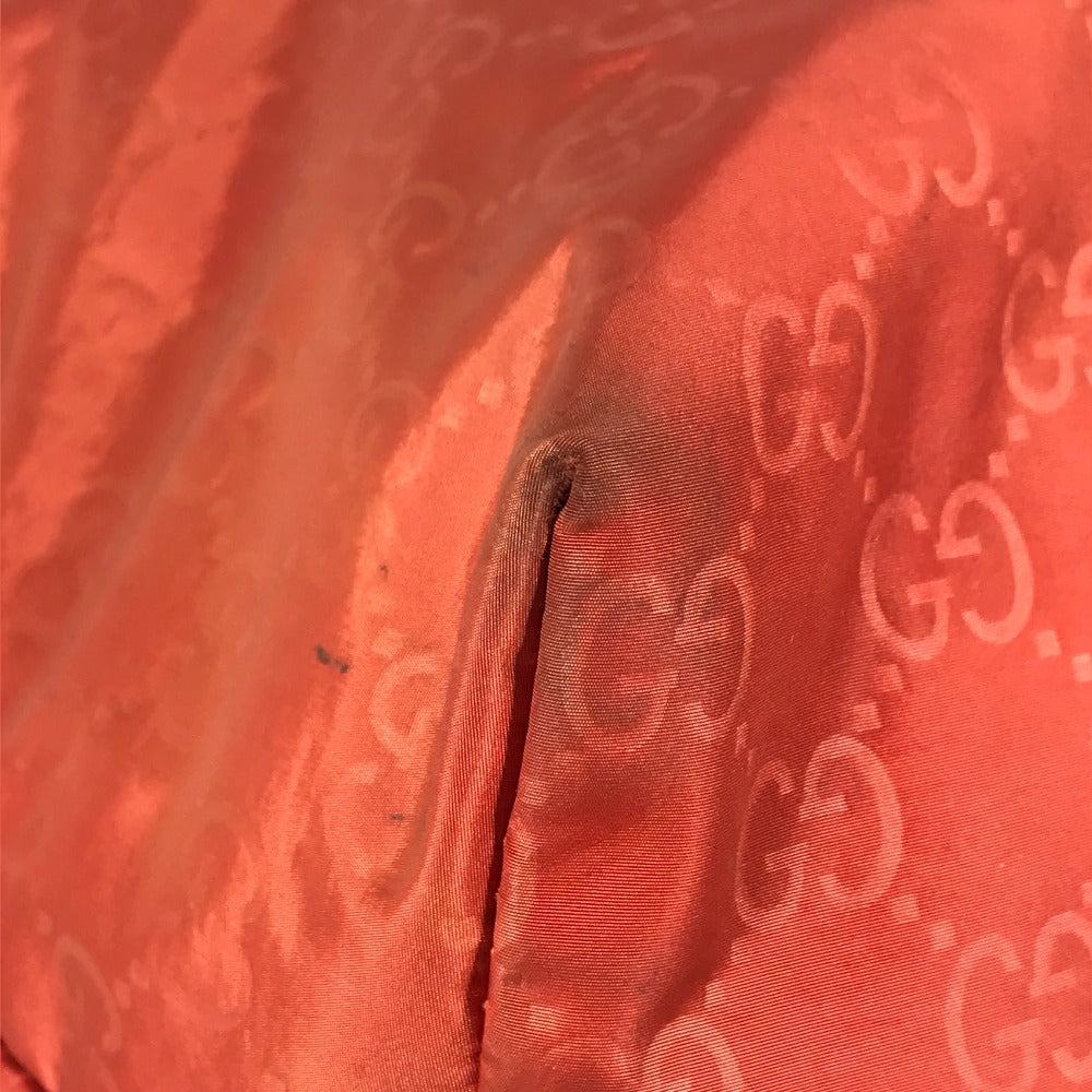 GUCCI 387067 GG ロゴ カバン トートバッグ ハンドバッグ 肩掛け ショルダーバッグ ナイロン ユニセックス オレンジ