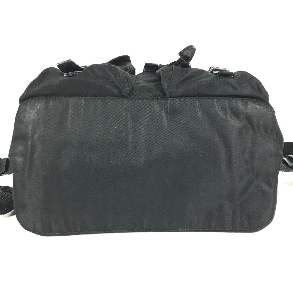 PRADA トライアングルロゴ 三角ロゴ プレート カバン バックパック リュックサック レザー/ナイロン ユニセックス ブラック