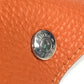 HERMES パンチングロゴ ヴィドポッシュ アクセサリートレイ トレー 雑貨 小物入れ トリヨンクレマンス ユニセックス オレンジ