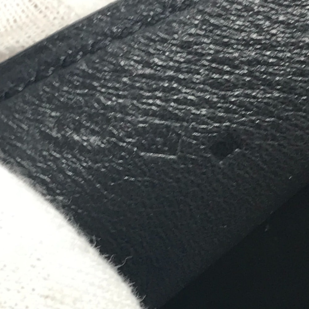 HERMES フラップ ポーチ プリプラ 2つ折り クラッチバッグ レザー ユニセックス ブラック