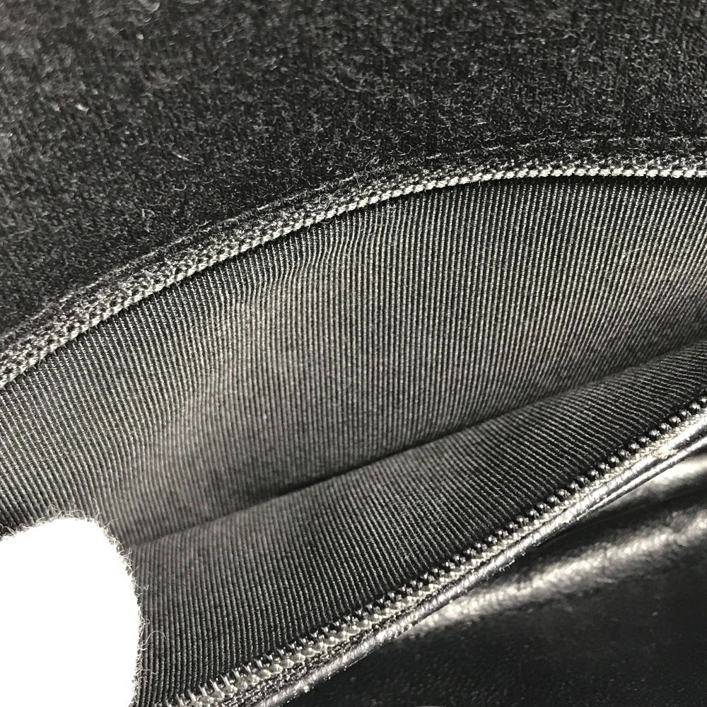 CHANEL キルティング マトラッセ CC ココマーク ロゴ ミニ カバン Wチェーン ポシェット フラップ 斜め掛け ショルダーバッグ コットン レディース ブラック