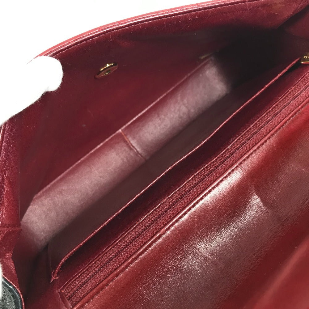 CHANEL キルティング マトラッセ CC ココマーク ロゴ フラップ カバン 肩掛け ハンドバッグ バイカラー ショルダーバッグ レザー レディース レッド