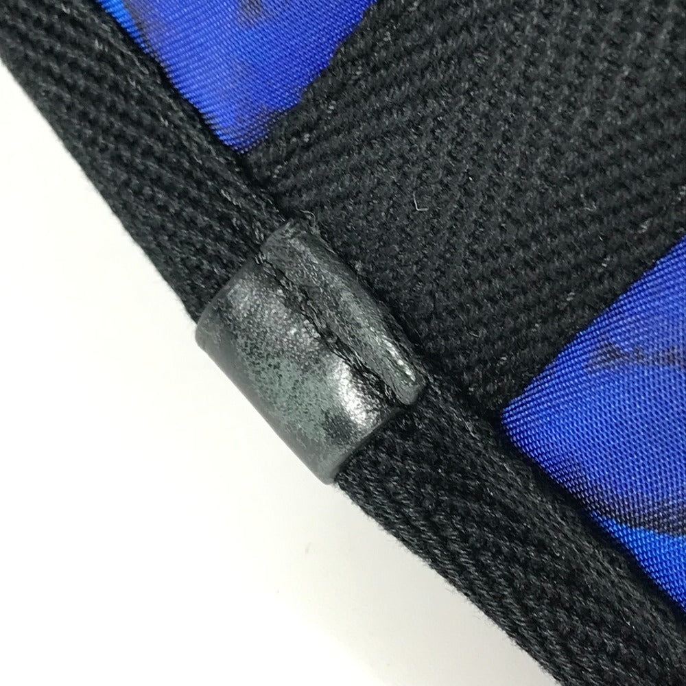 CHANEL エアライン チャーム付き CC ココマーク ロゴ 斜め掛け フラップ カバン メッセンジャーバッグ メッシュ ショルダーバッグ レザー/ナイロン ユニセックス ブルー