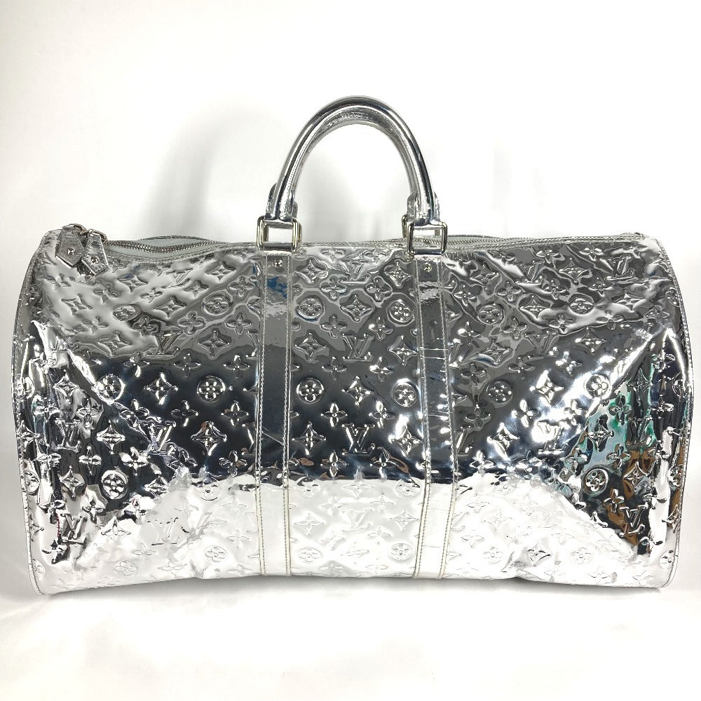 LOUIS VUITTON M95275 モノグラムミロワール キーポル55 キーポル 55 ボストンバッグ カバン 旅行バッグ トラベルバッグ ミラー ボストンバッグ レザー レディース アルジャン シルバー