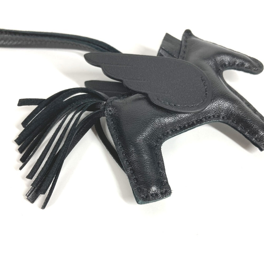 HERMES 馬 ロデオ ペガサスPM ロデオペガサス PM バッグチャーム ソーブラック チャーム アニョーミロ ユニセックス ブラック