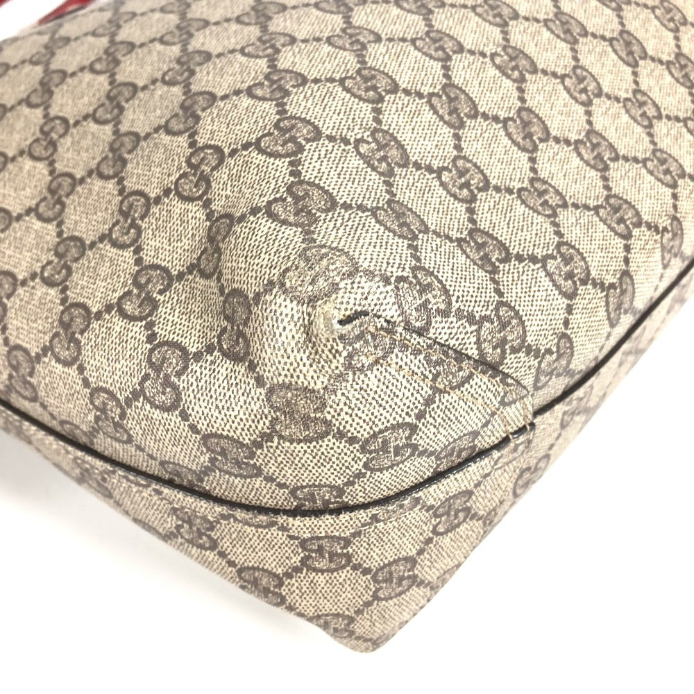 GUCCI GGスプリーム リバーシブル GG ロゴ カバン 肩掛け トートバッグ ショルダーバッグ GGスプリームキャンバス ユニセックス ベージュ