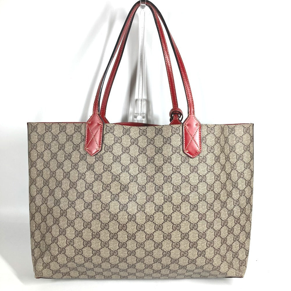 GUCCI GGスプリーム リバーシブル GG ロゴ カバン 肩掛け トートバッグ