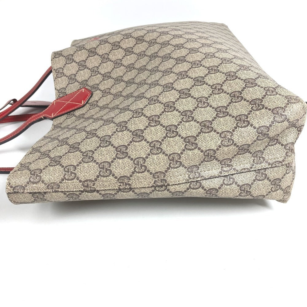 GUCCI GGスプリーム リバーシブル GG ロゴ カバン 肩掛け トートバッグ ショルダーバッグ GGスプリームキャンバス ユニセックス ベージュ