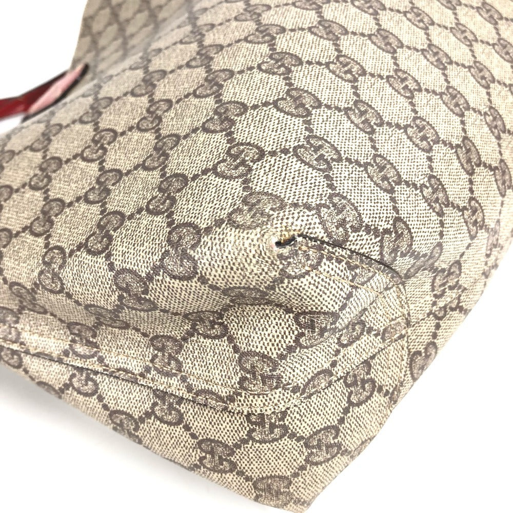 GUCCI GGスプリーム リバーシブル GG ロゴ カバン 肩掛け トートバッグ ショルダーバッグ GGスプリームキャンバス ユニセックス ベージュ