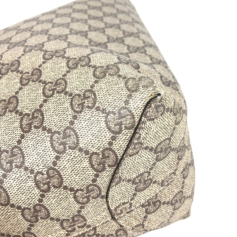 GUCCI GGスプリーム リバーシブル GG ロゴ カバン 肩掛け トートバッグ ショルダーバッグ GGスプリームキャンバス ユニセックス ベージュ