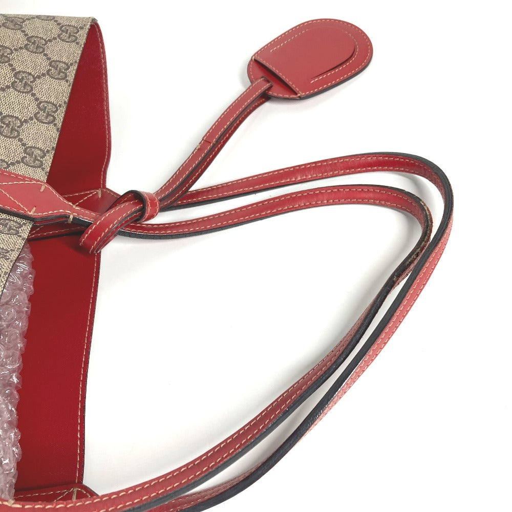 GUCCI GGスプリーム リバーシブル GG ロゴ カバン 肩掛け トートバッグ ショルダーバッグ GGスプリームキャンバス ユニセックス ベージュ